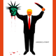 President Trump is depicted beheading the Statue of Liberty in this illustration on the cover of the latest issue of the German news magazine Der Spiegel. (Credit: Reuters)